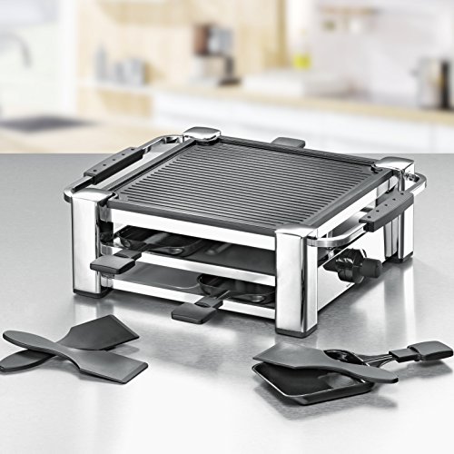 ROMMELSBACHER RCC 1000 Fashion – RACLETTE – 1000 Watt – chrom – 4 Personen - 4