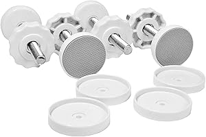Dreambaby Baby Stair Gate Pressure Mounted Bolt Replacement Kit, Spare Safety Gate Screws 8mm Spindle Rods Suitable for All Dreambaby Ava & Liberty Stair Gates, Baby Gates, Dog Gates – 4 Pack - White