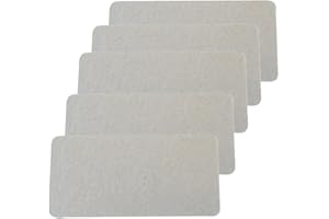 JOYSOG Copertura per guida d'onda per microonde, fetta di mica, 5 pezzi, fogli di mica, parti di riparazione per forno a microonde, accessori per isolamento termico Galanz (10 x 5 cm)