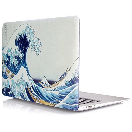 iDOO MacBook Schutzhülle / Hard Case Cover Laptop Hülle [Für MacBook Air 13 Zoll: A1369/A1466] - matt, Die große Welle vor Kanagawa
