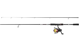 Abu Garcia Black Max Spinning Combo | Canne à pêche et Moulinet pour la pêche en Eau Douce du brochet et du Sandre | Poids léger | Canne Noire à Vitesse modérée | Plusieurs Tailles