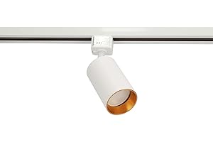Foco monofásico EDO NALGA Tc Sistema SEVA Foco de carril orientable y basculante, foco LED, foco de techo, sistema de carril, iluminación interior, GU10, blanco-oro, Foco NALGA Tc EDO777509