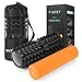 Produktbild INTEY Faszienrolle Set 2 in 1 Foam Roller Gymnastikrolle für Triggerpunkt-Massage, Massagerolle zur Selbstmassage mit Tragetasche beim Faszientraining, Blackrolle/Orange Rolle
