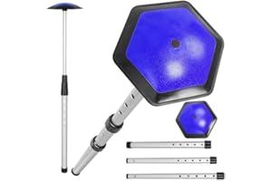 OUUTMEE Torba podróżna do golfa, drążek podporowy, aluminiowy drążek podporowy do golfa, sześciokątny, odporny na uderzenia, pokrowiec podróżny, elastyczny pokrowiec na podróż, do golfa, do klubu golfowego, na podróż, kolor niebieski