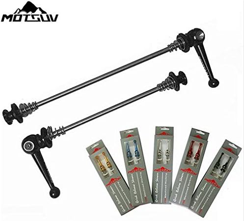 VXM Schnellspannset Set Fahrrad QR Titanium alloy Achse Quick Release Skewer (Blue)