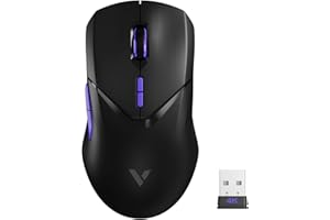 RAPOO VT9Pro 4K Wireless Gaming Mouse, PAW 3398 Sensor, 26K DPI, 4KHz Polling Rate Gaming Mouse, 0.25ms Response Time, Superlight Gaming Mice, 180 Hours Battery Life, 10 Programmable Buttons, Upgraded