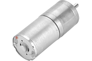 DIOCHE Jga25 370 Motoriduttore 25Mm 12V Motor 500Rpm 1Pcs Dc 12V 25Ga 370 Motoriduttore in Metallo a Bassa velocità per Serratura Elettronica(12V 500Rpm) (12V 300 giri/min)