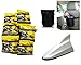 Auto Pearl Premium Quality Combo Of Air Gloss Premium Quality Car and Bike Instant Shiner Wax Foam -Pack of 20 Pcs. & Semi Cylindrical Car Bin Dustbin. & Shark Fin Signal Receiver Replacement Antenna White. RS.1271.00