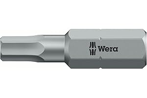 Wera 05073342001 3 Puntas, 3 x 25 mm, 840/1 Z Hex-Plus 1 x 2.0x25; 1 x 2.5x25; 1 x 3.0x25