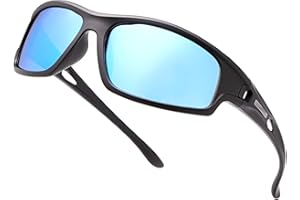 YIMI LJIMI Gafas de sol polarizadas Gafas deportivas 100% protección UV400 CAT 3 CE para hombres y mujeres ciclismo pesca MTB running conducción golf bicicleta deportes al aire libre súper ligero montura