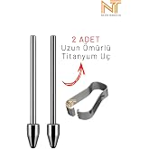 Nezih Case S-Pen Titanyum U&ccedil;, 2 Adet Yedek Kalem Ucu ve &Ccedil;ıkarma Aparat, Samsung Galaxy ile Uyumlu