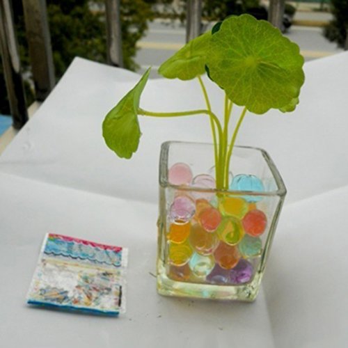 10 Taschen Aquaperlen Aqualinos Wasserperlen Aqua Perlen Dekoperlen Hochzeit (Mischfarbe) - 3