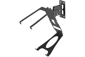 Dinghosen Soporte de pared compatible con Sonos Play 5 Gen 2 con ajustes giratorios e inclinación, soporte de montaje para altavoz Sonos Play 5, negro (con kit de montaje en pared)