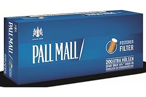 MARLBORO GIZEH Raucherbedarf GmbH 2.000 (10x200) PALL MALL Blue XTRA (Hülsen, Filterhülsen, Zigarettenhülsen)