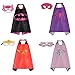 Produktbild RioRand Comics Cartoon-Helden kinder verkleiden Kostüme 4 Satz Satin Capes mit Filz Masken für Mädchen