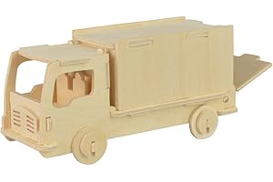 Pebaro 354S - Modellino di Sega a Traforo per Camion, 3 mm, in Compensato DIN A4, Motivo Prestampato, Segare Con Sega a Foglio, Fai Da Te Con Legno, Idea Regalo