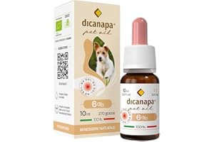 dicanapa® Pet Oil 6% | Gatto e Cane fino ai 21 Kg. | Fitocomplesso Ricco di Omega | Qualità Bio | Made in Italy | Supporto Naturale che Favorisce la Normale Nocicezione e la Funzione Endocannabinoide