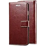 Wurzel Flip Cover for Oppo A7, Luxury Look Wallet Stand Flip Cover Case for Oppo A7 - Brown