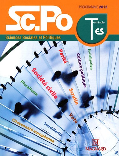 Sciences sociales et poliques term es : programme 2012