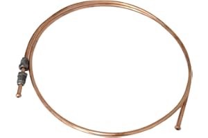 AERZETIX: Tubo per freno in rame Ø4.76mm con raccordi M10x1/M10x1 (120cm)