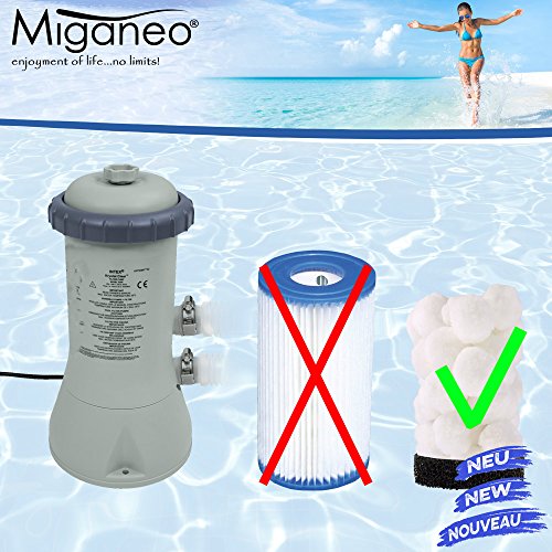 Miganeo® Filter Balls alternativ für alle Filterkartuschen zb. Filter A usw.., für Filterpumpe,Pool - 3