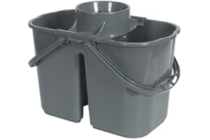 Sealey BM07 15 litros cubo de fregar con 2 compartimento