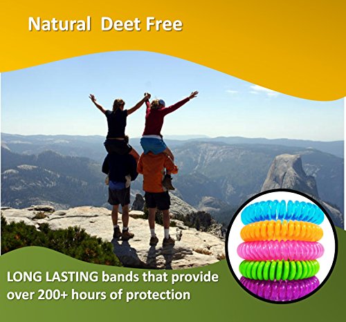 Spezielle bieten Mückenschutz Armbänder 14 Stück bis zu 300 hours-botanical Essenzen – All Natural, Deet Kostenlose und wasserdicht Bands für Erwachsene und Kinder - 4