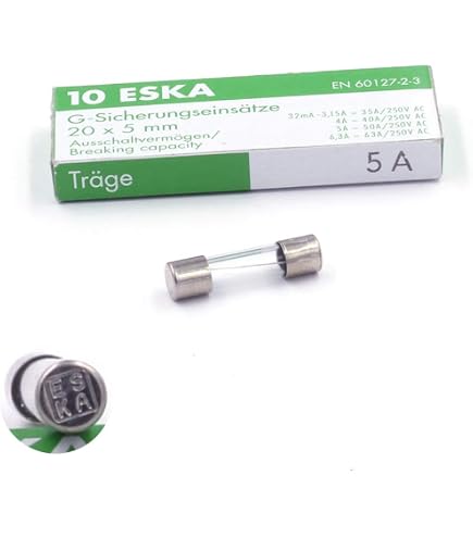 Fusible Temporisé (T) En Verre 160mA/250VAC | Taille 5x20mm | Boîte De 10 Pièces | Pour Appareils électroniques - 8