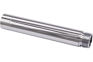 CHALI Braccio di prolunga per soffione doccia 6 pollici, placcatura cromata