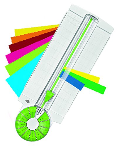 Wedo 796500 Rollenschneider Comfortline 12-in-1 (ausklappbare Linealleisten, Schnittbreite bis 31 cm für Papier, Karton, Fotos) weiß/apfelgrün - 2