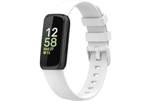 Panda Bobo Compatible for Fitbit Inspire 3 Strap, Soft Silicone Adjustable Sport Replacement Wrist Bands for Women Men