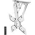 myWall my wall HL40MWL Folding Motorised Ceiling Mount with Remote Control for TV and Flat Screens 23-55 Inch (58 cm - 140 cm) VESA White