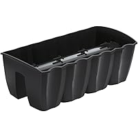 Blumenkasten Balkonkasten Geländerkasten Blumentopf Balkontopf 3 Farben 58cm von rg-vertrieb (Anthrazit)