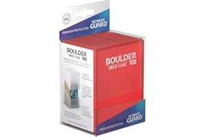 Ultimate Guard UGD010685 Boulder Deck Case 80+ Standardgröße Kartenbox, Rubin