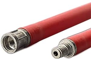 La zappa Asta in pvc flessibile per scovolo spazza camino, kit pulizia per stufa a legna (Kit 5 Aste da 2 m)