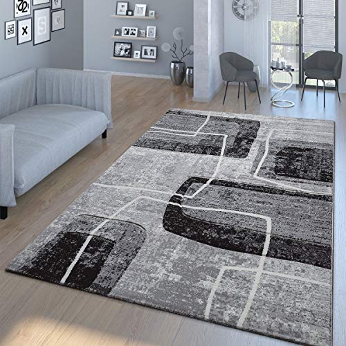 Tapis Salon Moderne Haute Qualité Motif Croix Chiné En