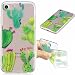Produktbild iPhone 7 4.7" Hülle,iPhone 8 4.7" Handy Hülle Niedlich Kreativ Muster Transparent TPU Silikon Ultra Dünn Weiche Flexible Leicht Bumper Schutzhülle Stoßfest Kratzfest Stoßdämpfung Dauerhaft Schale Etui Protective Case Cover für iPhone 7 4.7" - Grüner Kaktus