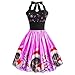 Produktbild ODRD Clearance SaleS-2XL Weihnachten Kleider Damen Kleid Xmas Print Halfter ärmellos Katzen Musikalische Noten Patchwork Retro Petticoat Festliche Hepburn Spitze Schädel Abend Swing Dress Party