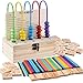 Produktbild EEvER Frühe Entwicklung Spielzeug Holz Zähler Rack Digital Stick Multifunktions Computer Box Kinder pädagogische Lehrmittel (Holz Farbe)