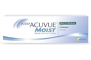 1-DAY ACUVUE MOIST MULTIFOCALI, Lenti a contatto giornaliere, visione chiara e nitida sia da lontano che da vicino, protezione UV, 30 lenti, +3.75 Diottria, Add M, BC 8.4, DIA 14.30