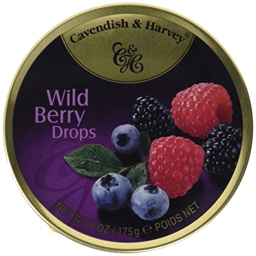 Cavendish Caramelos con Sabor a Bayas Silvestres - 1 Paquete de 9 x 19.44 gr - Total: 175 gr