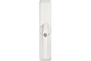 ABUS 84108 Entraînement de porte de terrasse avec entrée supplémentaire, blanc, 79805