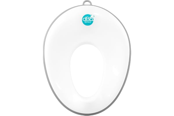 dBb Remond - Réducteur Adaptateur Toilette Enfant - Pourtour antidérapant - Anti-Glisse - Déflecteur Anti-Eclaboussure - Anneau d’Accrochage - Apprentissage Propreté - Confort - Ergonomique - Blanc