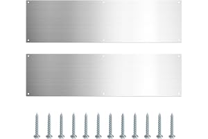 Dörrsparkplattor | Ytterdörrskyddsplattor | Sparkplattor för ingångsdörr, rostfritt stål dörrskydd, självhäftande dörrar, aluminium sparkplattor med skruvar för trämetallinredning