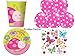Produktbild Partyset Käfer pink 38 teilig Babyparty 1.Geburtstag Kindergeburtstag