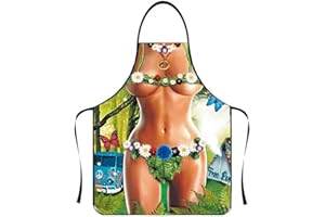 ASGENS Drôle Tablier Grill Barbecue Tablier pour Hommes,Tabliers de Barbecue de Chef de Cuisine Cadeau D'anniversaire de Noël pour Mari, Femme, Papa, Maman, Amis