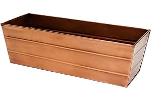 ACHLA DESIGNS Achla Copper Window Flowerbox Planter, Alloy Steel, M