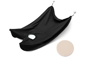 Rakhaklapp 1 st rakning cape salong vård morgonrock ansikte trim herr hårklippning rakförkläde med 2 sugkoppar och 1 dammsvam
