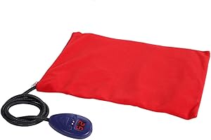 YOUTHINK Podkładka Grzewcza dla Zwierząt Domowych dla Kotów i Psów, Elektryczna Podkładka Grzewcza do Użytku w Pomieszczeniach, Podgrzewana Mata do Legowiska dla Zwierząt z 7 Poziomami