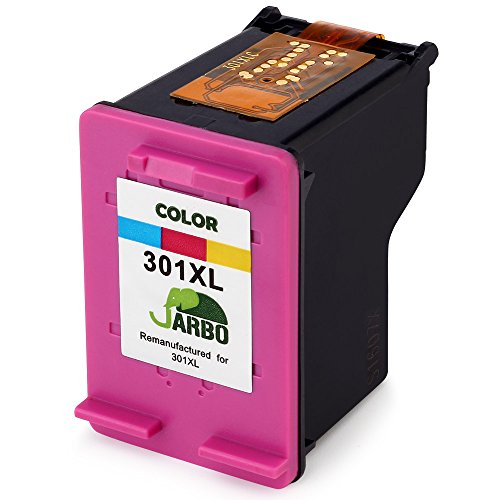 JARBO Remanufactured 301 XL Tintenpatronen (1 Schwarz,1 Farbig) Kompatibel zu HP Deskjet 1000 1010 1510 1512 2000 2050 2054a 2510 2514 2540 2542 3000 3050 3054a,HP Envy 4500 4502 4504 5539,HP Officejet 2620 2622 2624 4634 4636 - 2